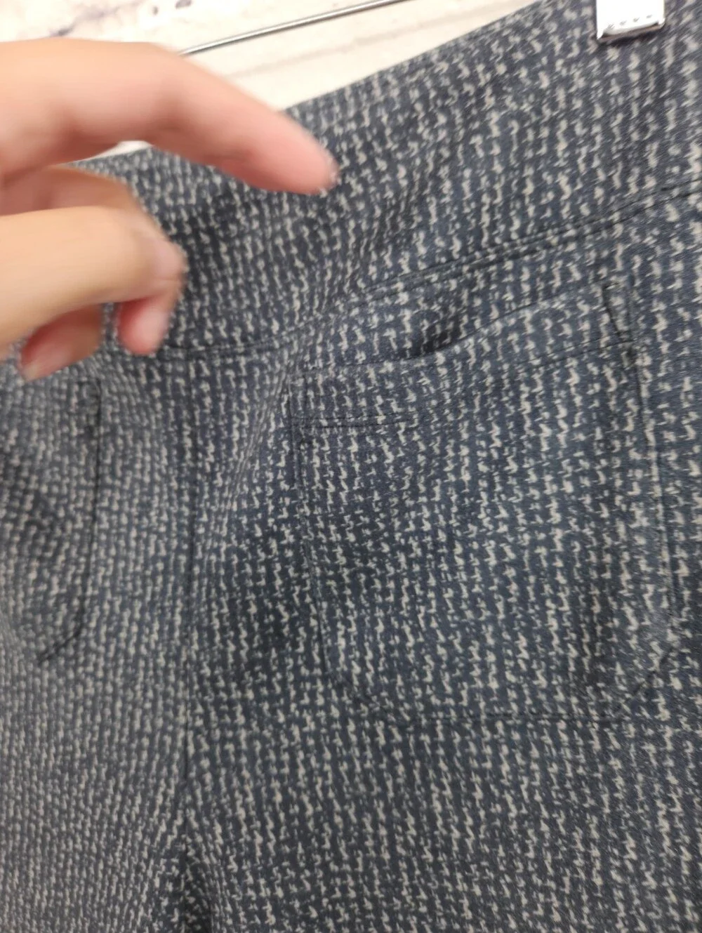 Cabi Knit Pull-On Bootcut Pants Medium Gray Black Career Office Stretch Trousers
